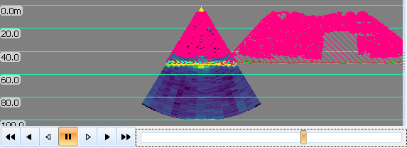 Challenging school region intersection on a multibeam echogram