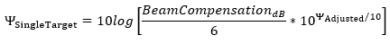 Adjustment equation for the equivalent TWBA