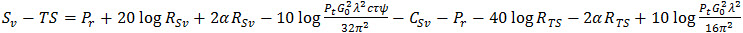 Ex60 Sv-TS equation