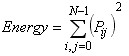 GLCM Energy equation