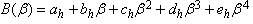 beam pattern factor in plane of major axis